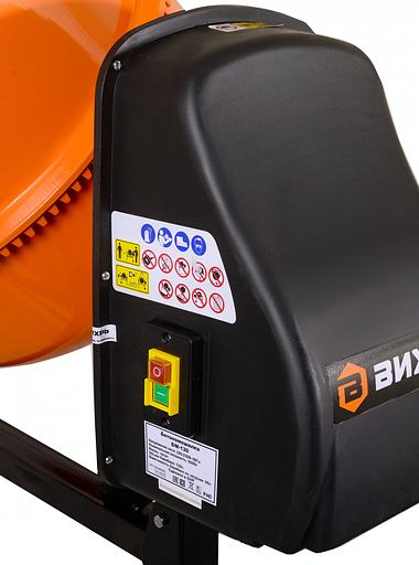 Вихрь [74/1/2] Бетомешалка БМ-130 { 550 вт, венец/чугун, оъем-125 л, отверстие бар.-375мм } фото 8