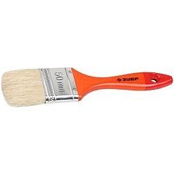 Кисть плоская ЗУБР "УНИВЕРСАЛ-МАСТЕР", натуральная щетина, деревянная ручка, 100мм[4-01003-100] фото 1