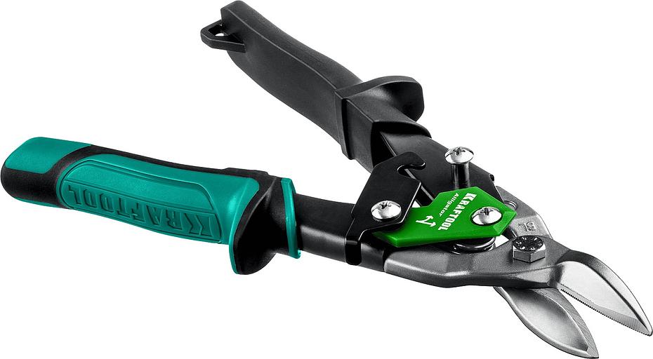 KRAFTOOL Ножницы по металлу рычажные высокомощные "Alligator" 260мм, левые, кованая Cr-MO сталь, холоднокатанная сталь – 1,2мм, нерж.сталь – 0,8мм [2328-L] фото 3