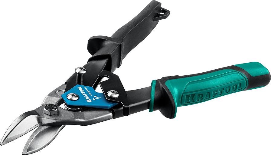 KRAFTOOL Ножницы по металлу рычажные высокомощные "Alligator" 260мм, правые, кованая Cr-MO сталь, холоднокатанная сталь – 1,2мм, нерж.сталь – 0,8мм [2328-R] фото 3