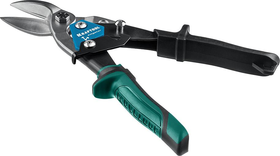 KRAFTOOL Ножницы по металлу рычажные высокомощные "Alligator" 260мм, правые, кованая Cr-MO сталь, холоднокатанная сталь – 1,2мм, нерж.сталь – 0,8мм [2328-R] фото 4