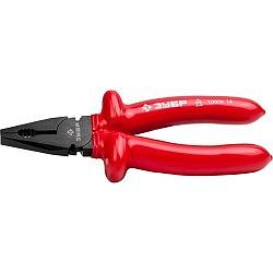 ЗУБР Плоскогубцы "ЭЛЕКТРИК" комбинированные, диэлектрические, высоковольтные до ~1000В, маслобензостойкая рукоятка, 180мм, [2214-1-18_z02] фото 1