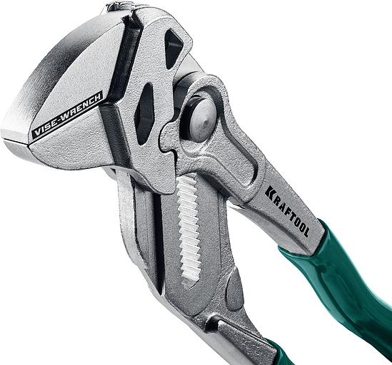 KRAFTOOL Клещи переставные-гаечный ключ Vise-Wrench, 250 / 50 мм (2 "), [22065] фото 4
