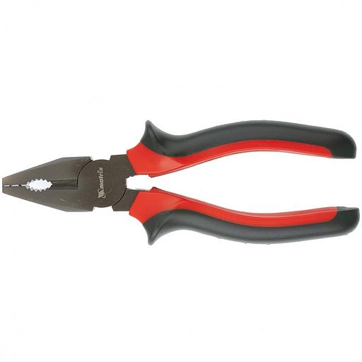MATRIX Плоскогубцы Black Nickel, 180 мм, комбинированные, двухкомпонентные рукоятки [16980] фото 1