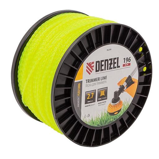 Denzel Леска для триммера витой квадрат, 2,7мм х 196м, на DIN катушке FLEX CORD [96299] фото 1