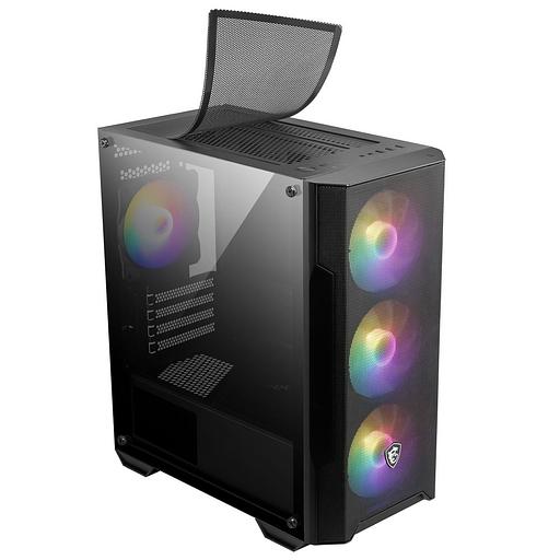 MAG FORGE M100A Mini-Tower, MATX, 1xUSB 3.0, 2xUSB 2.0, 4x120mm Auto RGB Fan, Acrylic Window, Brown Box фото 4