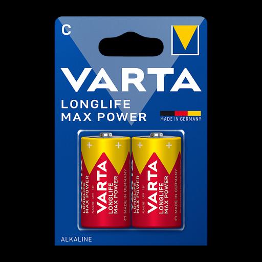 Батарейка Varta LONGLIFE MAX POWER (MAX TECH) LR14 C BL2 Alkaline 1.5V (4714) (2/20/200) VARTA 4714101402 фото 1