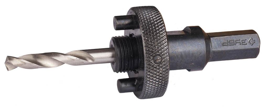 Державка ЗУБР "ЭКСПЕРТ" для биметаллических коронок, быстросъемная, пружинный фиксатор, шестигранный хвостовик, d 32-152мм [29534_z01] фото 1