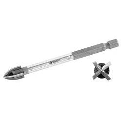 Сверло по кафелю, керамике, стеклу, с четырьмя режущими лезвиями, шестигранный хвостовик, 5 мм, ЗУБР "ПРОФЕССИОНАЛ" 29845-05 [29845-05_z01] фото 1