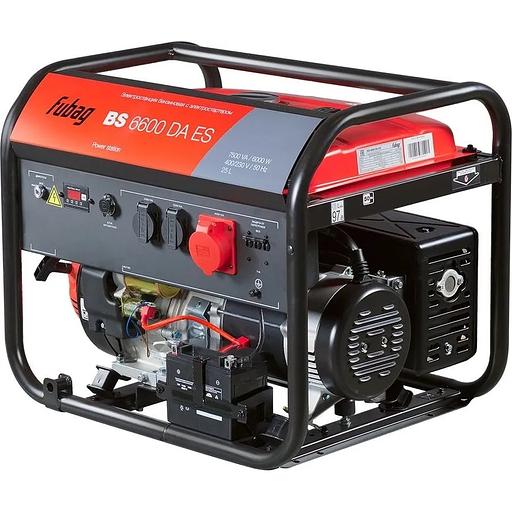 FUBAG BS 6600 DA ES Электростанция бензиновая [641693] {Электростартер, 6.6 кВа/6.0 кВт, 230/400 В, 420 объем см3, 8,0/10,9 кВт, л.с., 78 дБ 7м, Время работы 3/4 нагрузки 9.5ч, 25 л бак, 87.4 кг} фото 1