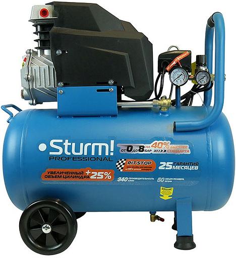 Sturm! AC93150P Воздушный компрессор Sturm!, 2000 Вт, 50л, 340л/мин, 8бар, 2850об/мин Professional [AC93150P] фото 2