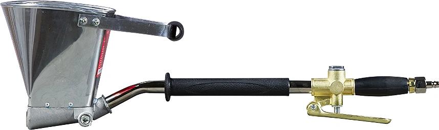 FUBAG HOPPER PL4000 ПНЕВМАТИЧЕСКИЙ ШТУКАТУРНЫЙ КОВШ 1/2 [412658] {Расход воздуха 620 л/мин, бак 4 л, Дистанция от поверхности 50-100 мм, 6 бар, сопла 1,8 мм, распыляющего отверстия 19 мм, Вес 1,8 кг} фото 2