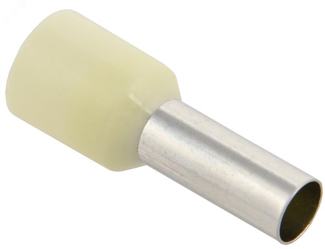 Iek UGN10-4-010-07-12 Наконечник-гильза Е10-12 10мм2 (слонов. кость, 20шт) ИЭК фото 1