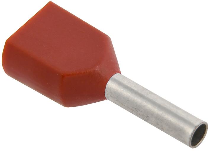 Iek UTE10-4-D75-100 Наконечник-гильза НГИ2 0,75-8 (темно-красный, 20шт) ИЭК фото 1
