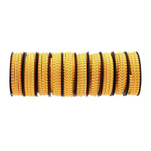 REXANT (12-6061) Маркер кабельный 0-9 комплект 10 упаковок (от 3.6 до 7.4 мм) фото 3