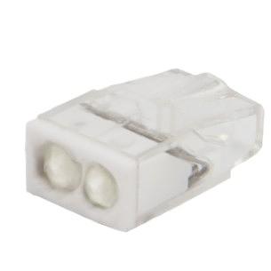 Rexant 07-3216 Экспресс-клемма с пастой СМК 2273-242, 2-проводная 0.5-2.5 мм?, прозрачная (100 шт./уп.) фото 1