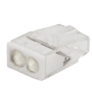 Rexant 07-3216-5 Экспресс-клемма с пастой СМК 2273-242, 2-проводная 0.5-2.5 мм?, прозрачная, блистер (5 шт./уп.) фото 1