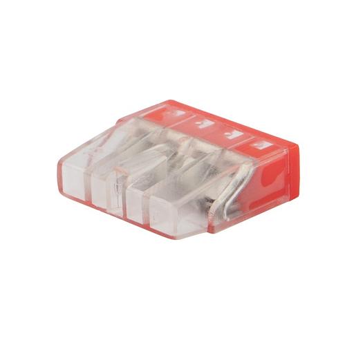 Rexant 07-3218-20 Экспресс-клемма с пастой СМК 2273-244, 4-проводная 0.5-2.5 мм?, прозрачная, блистер (20 шт./уп.) фото 1