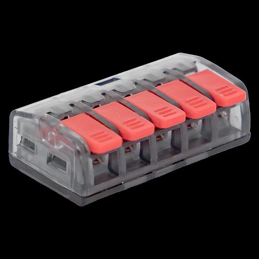 EKF plc-smk-221-415 Клемма СМК 221-415 5 отверстий 0.2-4.0 мм2 EKF PROxima фото 1