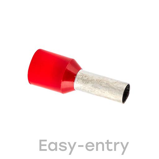 EKF nhvi-10.0-12 Наконечник штыревой втулочный изолированный НШвИ 10,0-12 (50шт.) EKF PROxima фото 1