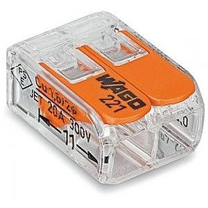 Wago 221-412 Клемма компактная 2х(0,2-2,5 кв.мм) (1 шт) фото 1