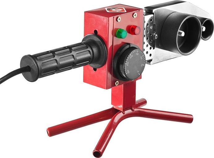 ЗУБР Мастер [АСТ-800] Сварочный аппарат (паяльник) для полипропиленовых труб { АСТ-800, 800 Вт, 50-300С, насадки 20, 25, 32, 40, 50, 63мм, мет. кейс, 220В } фото 2