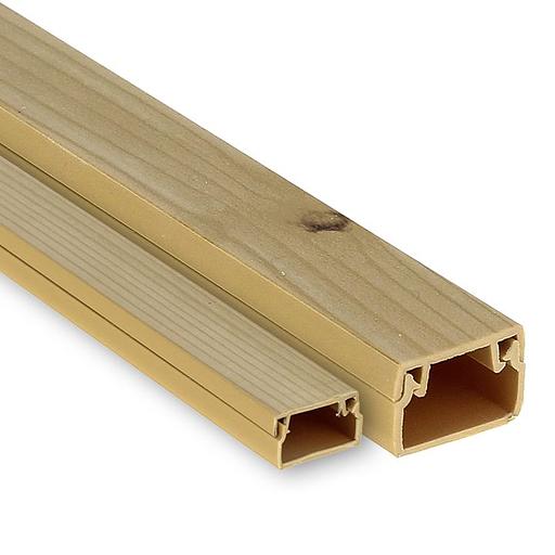 EKF kk-40-16w Канал кабельный под светлое дерево (40х16) (30м.) Plast EKF PROxima (2 метра) фото 2