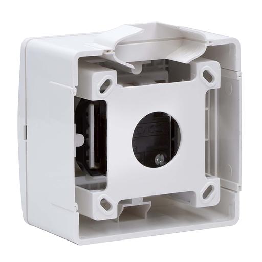 Dkc 10482 Коробка в сборе с силовой розеткой, белая фото 3