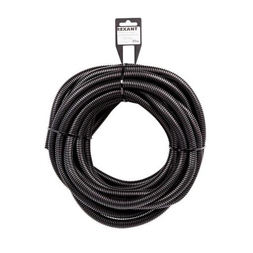Rexant 15-1310 Труба автомобильная гофрированная ПП, O12,7 мм, разрезная, бухта 10 м/уп. фото 1