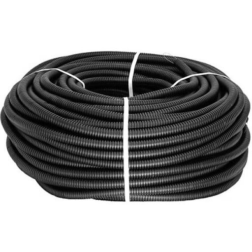 EKF tpnd-32-t Труба гофр. ПНД тяж. с протяжкой d32 мм (50 м) черн. EKF-Plast фото 1