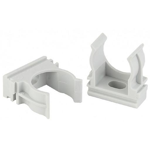 ЭРА Б0020124 Крепеж-клипса CLIP-25 (серый) для трубы d 25мм фото 1