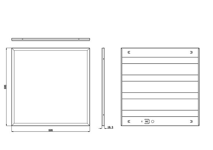 ЭРА Б0039056 SPO-6-36-6K-P [4] Светодиодный светильник 595x595x19 36Вт 3000Лм 6000К призма фото 6
