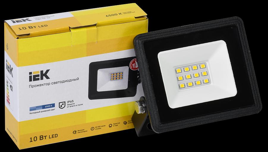 Iek LPDO601-10-65-K02 Прожектор СДО 06-10 светодиодный черный IP65 6500 K IEK фото 3