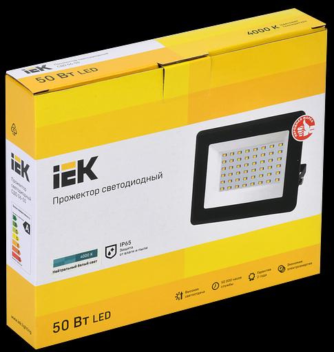 Iek LPDO601-50-40-K02 Прожектор СДО 06-50 светодиодный черный IP65 4000 K IEK фото 2
