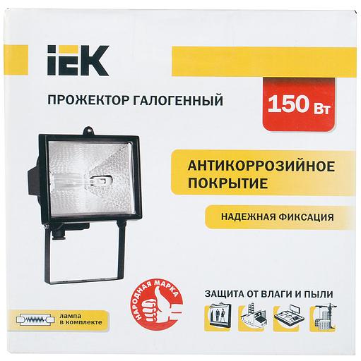 Iek LPI01-1-0150-K02 Прожектор ИО150 галогенный черный IP54 ИЭК фото 3