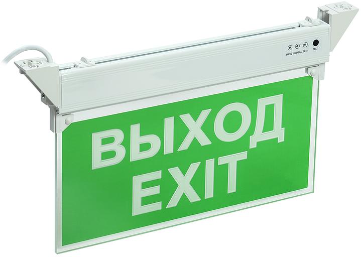Iek LSSA0-2101-3-20-K03 ССА 2101 Светильник аварийный, 3ч, 3Вт, ВЫХОД-EXIT, IP20 фото 1