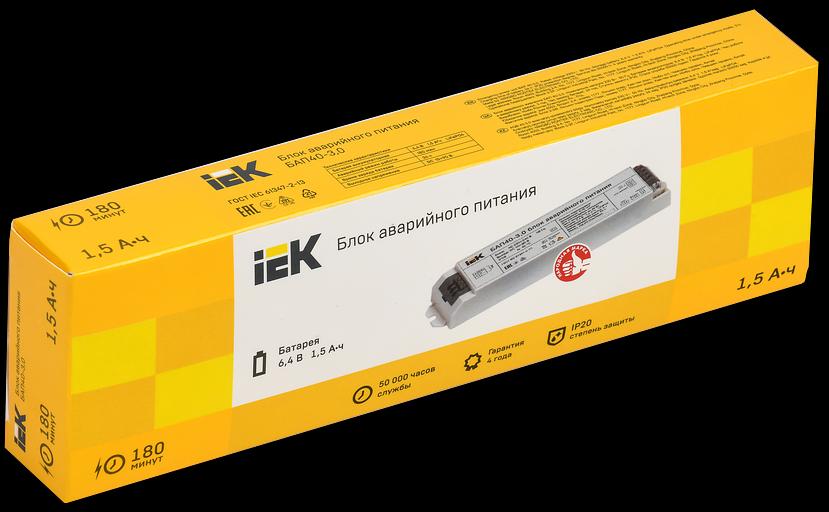 Iek LLVPOD-EPK-40-3H Блок аварийного питания БАП40-3,0 для LED фото 2