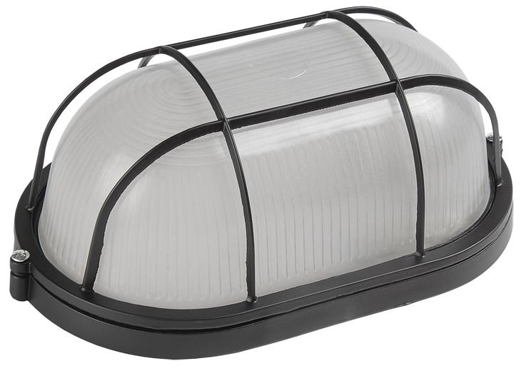 Iek LNPP0-1402-1-060-K02 Светильник НПП1402 черный/овал с реш.60Вт IP54 ИЭК фото 1