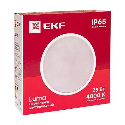 EKF BKL-2007-R-25-4000 Светильник светодиодный ЖКХ круг ДПО-2007 25Вт 4000K IP65 PROxima фото 3