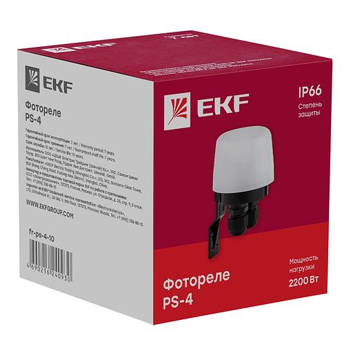 EKF fr-ps-4-10 Фотореле PS-4 10А 2200Вт IP66 PROxima фото 2