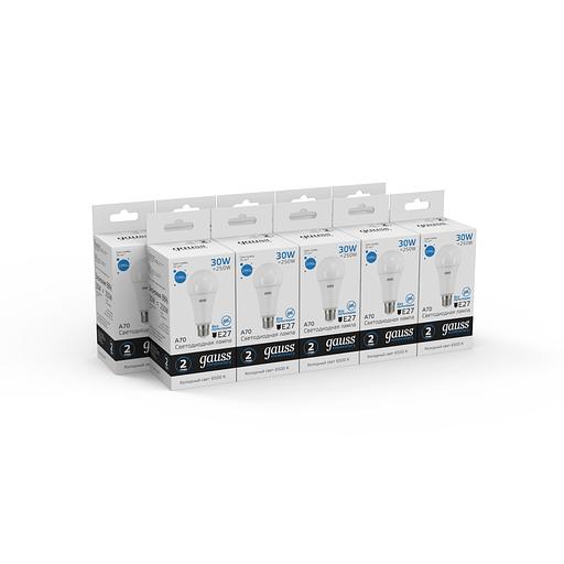 GAUSS 73239 Светодиодная лампа LED Elementary A67 30W E27 2390lm 6500K 1/10/50 0 фото 4