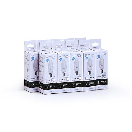 GAUSS 33122 Светодиодная лампа LED Elementary Свеча 12W 920lm E14 4100K 1/10/100 фото 4