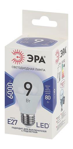 ЭРА Б0032248 LED A60-9W-860-E27 (диод, груша, 9Вт, хол, E27) фото 2