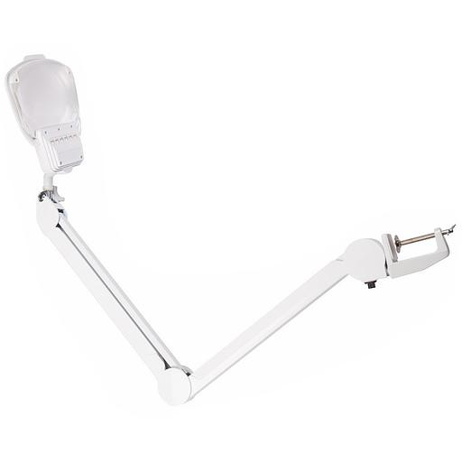 Rexant 31-0565 Лупа на струбцине, квадратная 3D+20D, с подсветкой 6 LED, серия EXPERT, белая фото 1