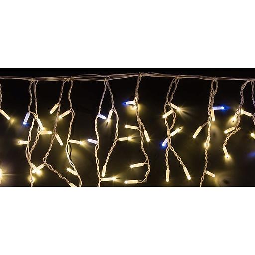 Neon-night 255-166 Гирлянда "Айсикл" 4,8х0,6 м, с эффектом мерцания, белый ПВХ, 176LED, цвет: Тёплый белый, 220В фото 1