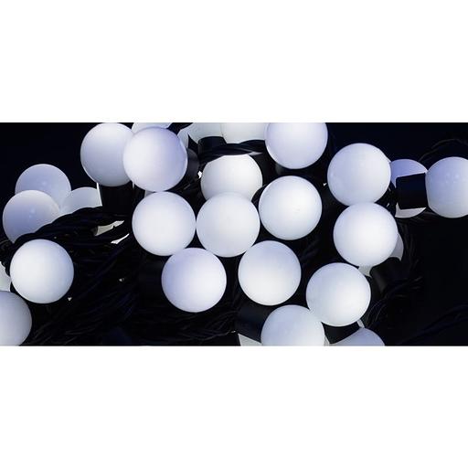 Neon-night 303-595 Гирлянда Мультишарики O 23 мм, 10 м, черный каучук, 80 LED, постоянное свечение, цвет Белый фото 1