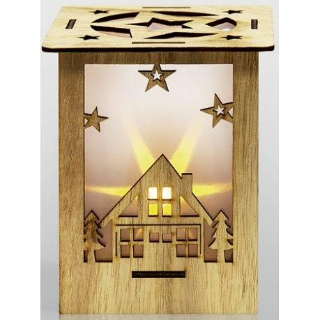 Neon-night 504-023 Деревянная фигурка с подсветкой "Волшебный фонарик" 13,8*11*11 фото 1