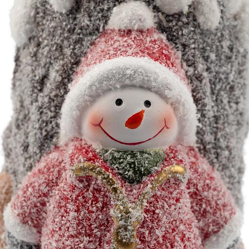 Neon-night 505-016 Керамическая фигурка «Свечка со снеговиком» 10.5х9х17.6 см фото 4