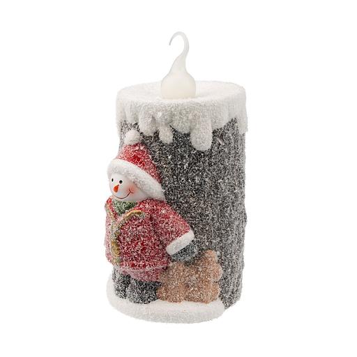 Neon-night 505-016 Керамическая фигурка «Свечка со снеговиком» 10.5х9х17.6 см фото 5