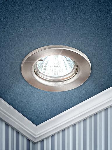 Эра C0043800 ST1 SN Светильник штампованный MR16,12V/220V, 50W сатин никель фото 3